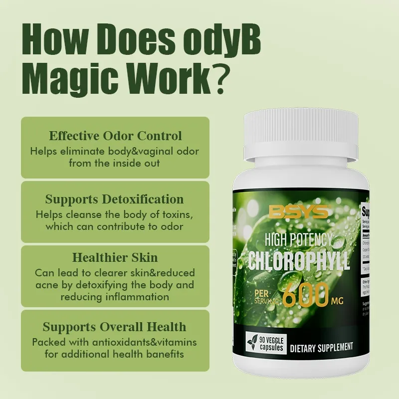 Chlorophyll Supplement for Detox bottle