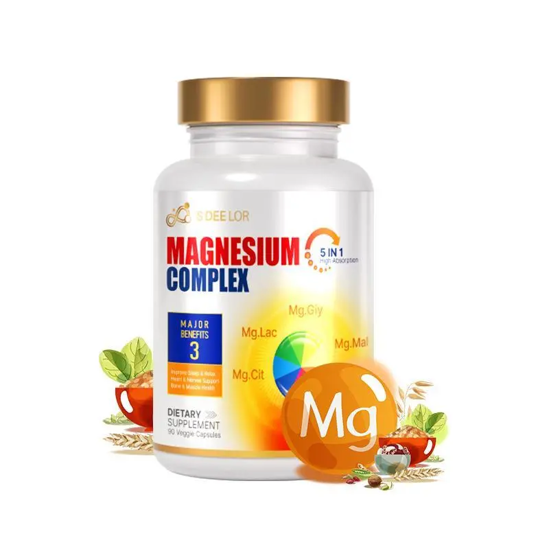 Magnesium Glycinate Capsules bottle view Magnesium Glycinate Capsules bottle view