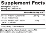 Pure Berberine Complex Supporting Energy and Glucose Levels Ingredients List