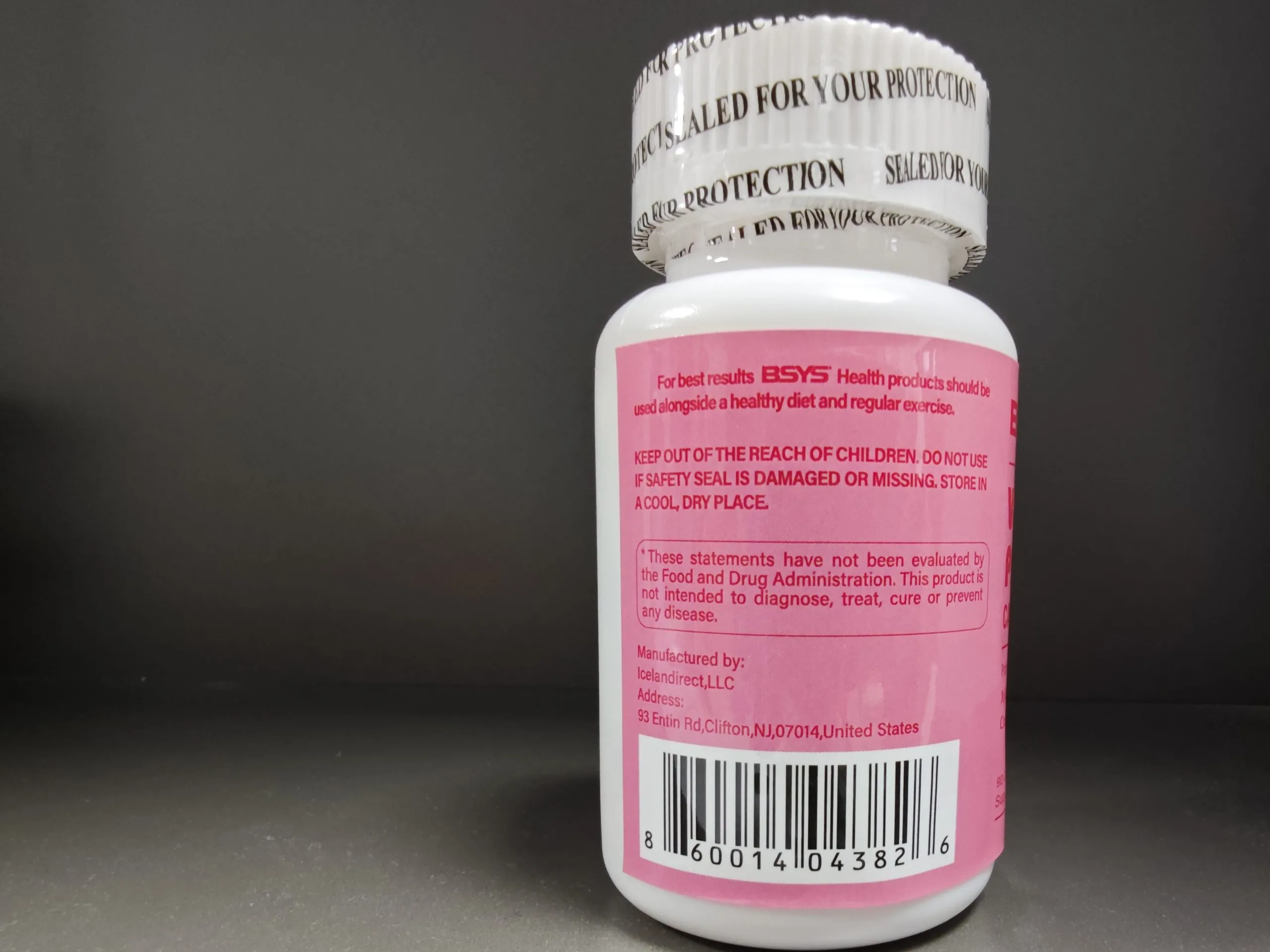 BSYS Vaginal Probiotics for Women’s Health supplement