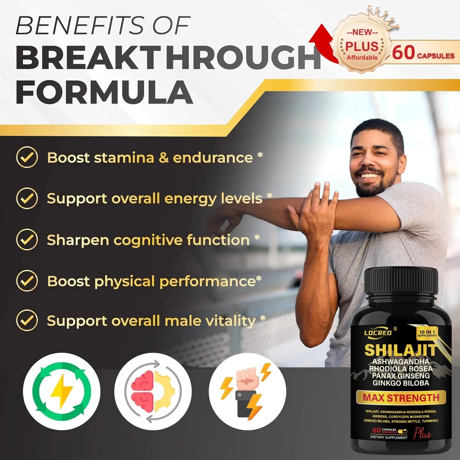 Shilajit & Ashwagandha Extra Strength for Men