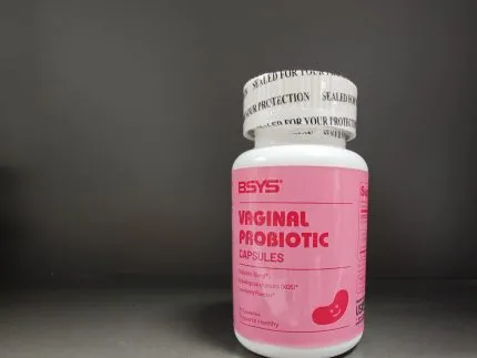 Supplements: BSYS Vaginal Probiotic single bottle side view