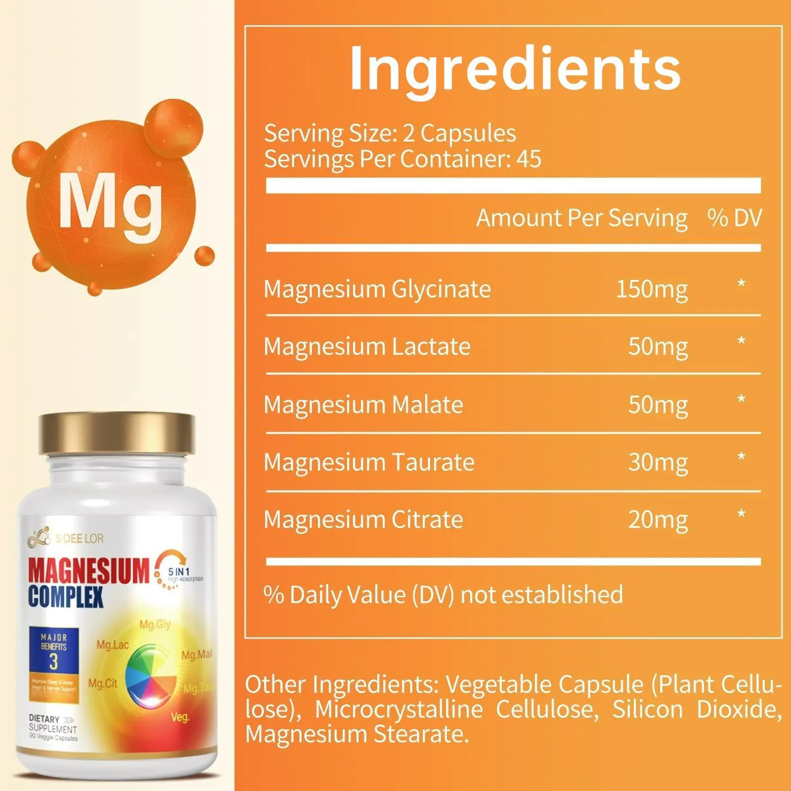 Magnesium Glycinate Capsules Ingredients
