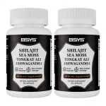 Shilajit Sea Moss Supplement for Men’s Vitality and Energy double bottle pictures