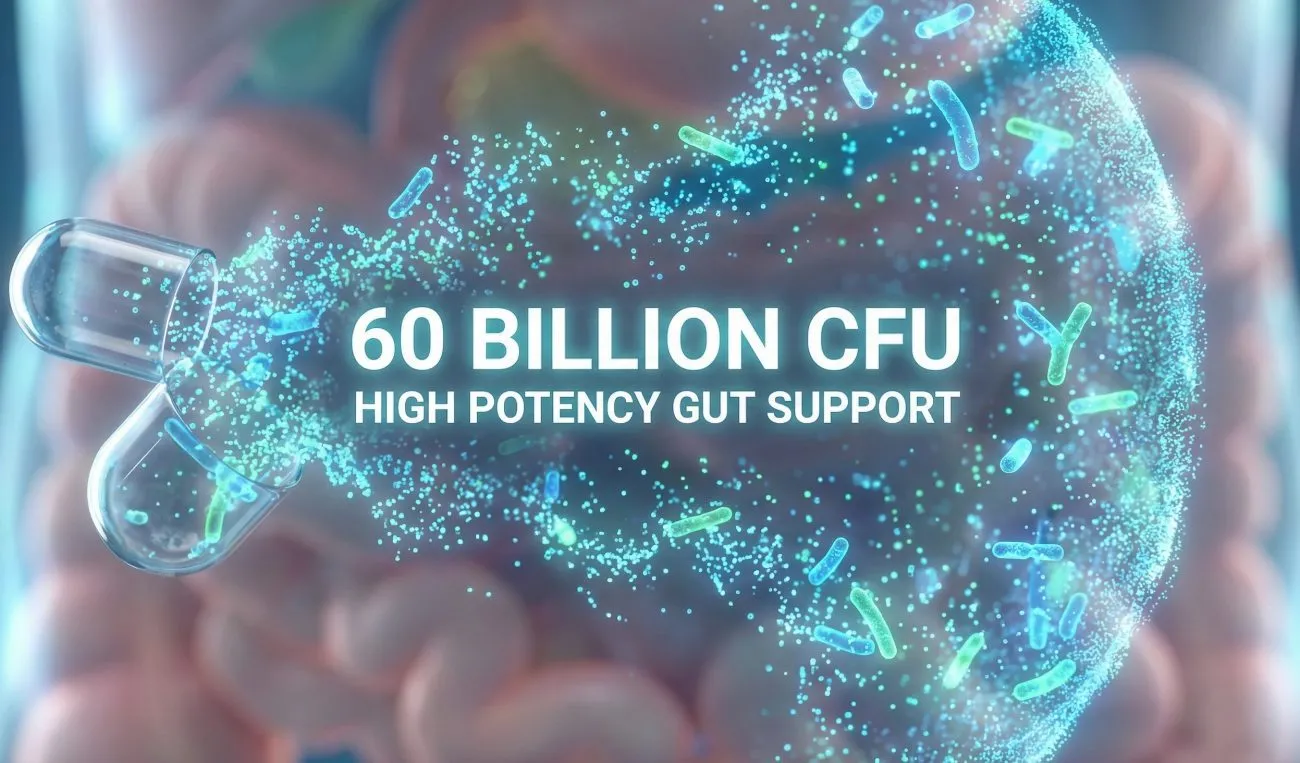 60 Billion CFU Probiotics Why High-Potency is the Gold Standard for Gut Restoration
